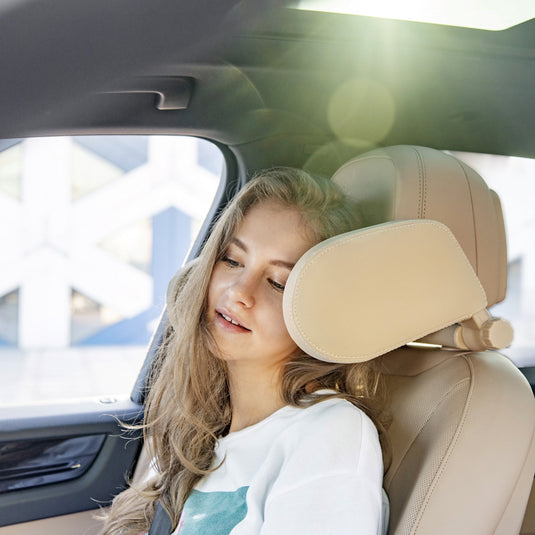 AdjustaRest Travel Headrest – Universal Car Neck Support Pillow for Children and Adults