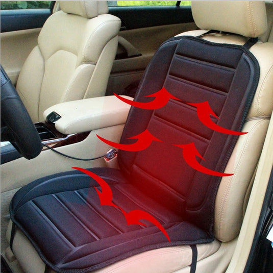 AutoWarmth Heated Car Seat Pad - Comforting Temperature-Controlled Cushion